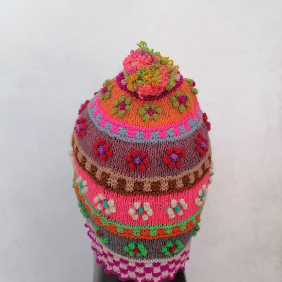 Unisex Chullo Knitted Wool Dyed Natural Plants Warm Winter - Picture 6 of 9